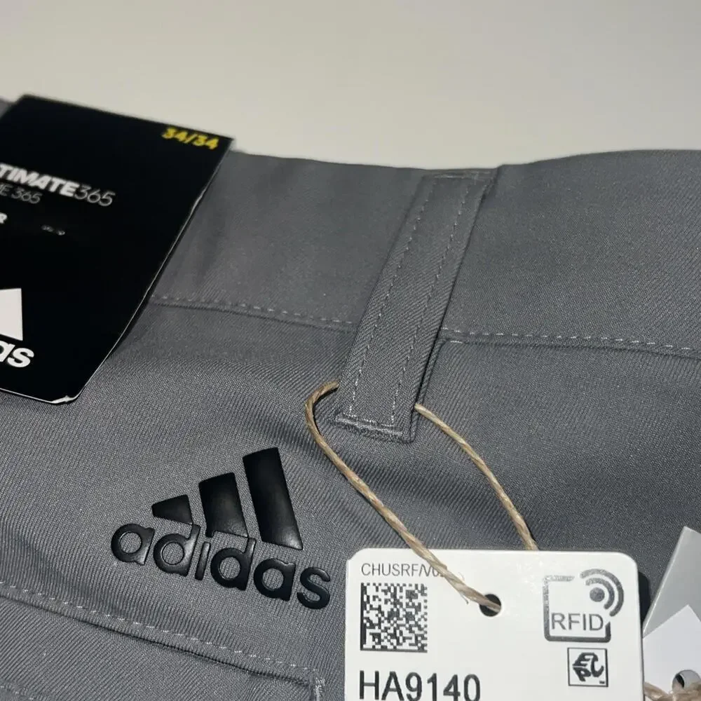 $85 NWT Adidas Ultimate365 Recycled Poly Golf Pants Grey Three HA9140 42/30